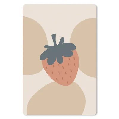 Produktbild von MuchoWow® Mauspad Mousepad Obst - Pastell - Erdbeere 40x60 cm - Mousepads - Maus Mat - Pad - Mausunterlage - Schreibtisch Accesoire