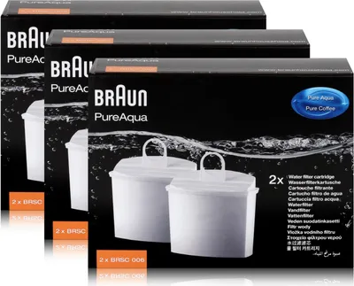 Produktbild von Braun PureAqua Wasserfilterkartusche BRSC006 - Wasserfilter (3er Pack)