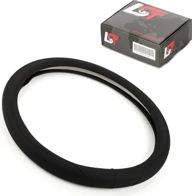 Produktbild von Lenkradbezug Ø 38x9 cm schwarz für CHRYSLER für FORD für LAND ROVER für JEEP