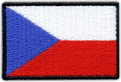 Produktbild von Patchion Flag of the Czech Republic - Magnetic Backing - Embroidered Patch/Badge/Emblem