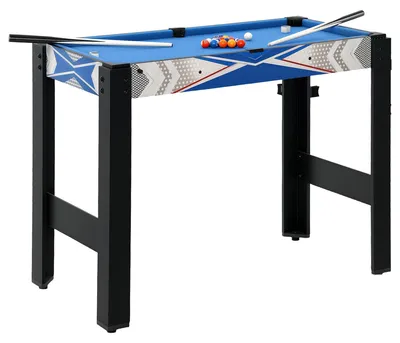 Immagine prodotto di Tavolo da gioco multifunzione (5 in 1) | Colore: Blu, Nero | Dimensioni: 45,5 x 91 x 76 cm