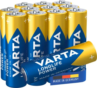 Obrázek produktu pro Varta Longlife Power AA, Baterie na jedno použití, AA, Alkalický, 1,5 V, 12 kusů, 10 rok/roky