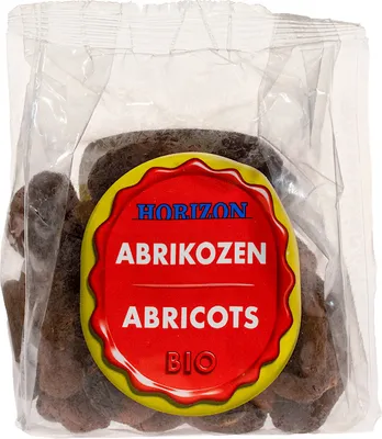 Productafbeelding van GEDROOGDE, GLUTENVRIJE, BIOLOGISCHE APRICOTEN, 250 g - HORIZON