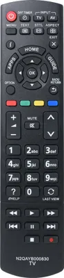 Produktbild von azurano Fernbedienung für PANASONIC N2QAYB000830 - Ersetzt auch N2QAYB000840 - TX-L24XW6 TX-L32BL6B TX-L39E6BK TX-39ASW504 TX-L42E6EK TX-42AS500E TX-L42E6YK TX-50AS500Y TX-L50BLW6