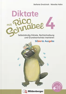 Produktbild von Diktate mit Rico Schnabel, Klasse 4 - silbierte Ausgabe