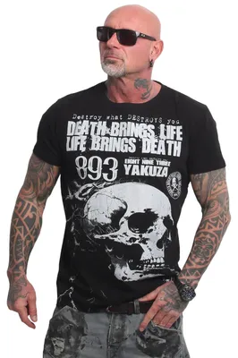 Produktbild von Yakuza Herren Death Life Regular T-Shirt, Schwarz, S