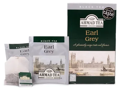 Immagine prodotto di Tè Ahmad - Tè nero Earl Grey 40g, 20 bustine