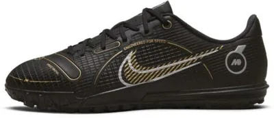 Produktbild von NIKE Kinder Kunstrasen Fussballschuh Nike JR VAPOR 14 ACADEMY TF BLACK/METALLIC GOLD-METALL 32
