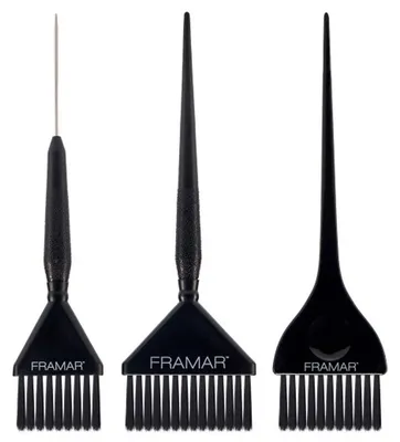 Produktbild von Framar – Familienpack Haarpinsel – Schwarz