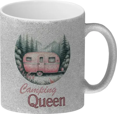 Produktbild von Camping Queen Wohnwagen Glitzer-Kaffeebecher