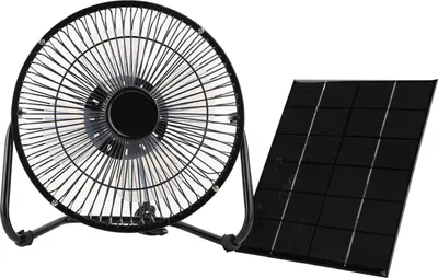 Obrázek produktu pro Solární odsávací ventilátor, poháněný víceúčelovým železem-železem s hmotností 6 V pro skleník pro psy a kuřata
