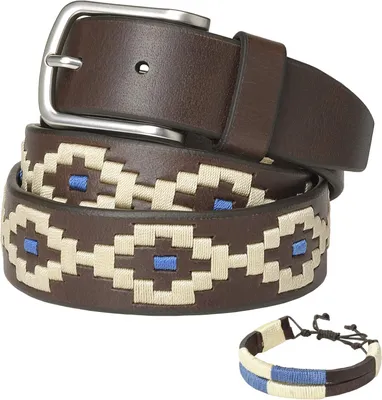 Imagen del producto de Cinturón de cuero unisex con embalaje de regalo