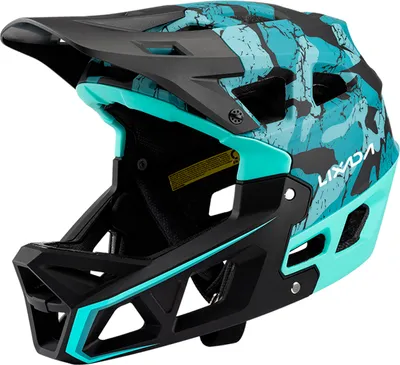 Obrázek produktu pro LIXADA ZL-B068 přilba na horské kolo, běžecká cyklistická přilba, závodní sjezdová přilba, celoobličejová přilba pro dospělé, s certifikátem EN1078, maskovací modrá, kód M