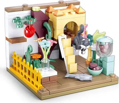 Produktbild von Sluban M38-B0919B - Girl's Dream MiniHandcraft - Katzenzimmer schwarze Katze