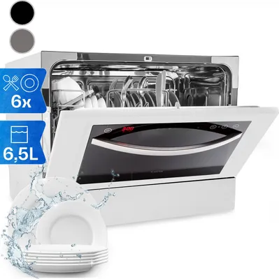 Produktbild von Klarstein Mini-Geschirrspüler für 6 Gedecke, Leiser UV-Geschirrspüler Klein mit 7 Spülprogrammen, Kleiner Tisch-Geschirrspüler für Zuhause Büro Camping, Geschirrspüler Mini mit Wasseranschluss