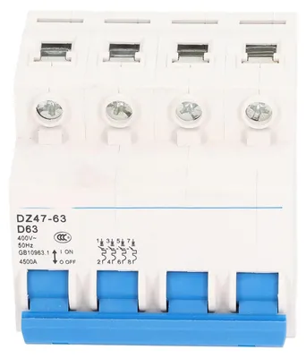 Miniatur-Leitungsschutzschalter 63A 4P AC 400V DZ47
