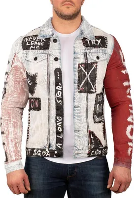 Produktbild von Cipo & Baxx Herren Jeans Jacke CJ241 Blau S