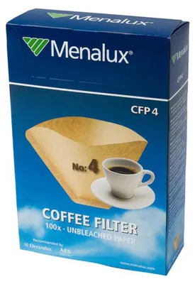 Immagine prodotto di Menalux CFP4, Cono, Filtro caffè monouso, Carta, Marrone, 4 tazze, EKF 5220, EKF 3100, EKF 5110, EKAM 200