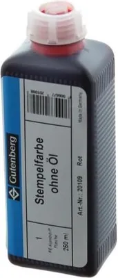 Produktbild von Stempelfarbe ohne Öl 250ml rot