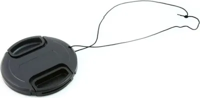 Produktbild von Objektivdeckel LC-55 55mm Schwarz mit Klemmmechanismus für sicheren Halt
