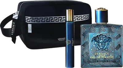 Produktbild von Versace Eros Eau De Toilette Spray 100ml Christmas Set 3 Pieces