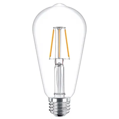 Produktbild von Philips LED Filament Leuchtmittel Edison ST64 4W = 40W E27 klar 470lm warmweiß 2700K
