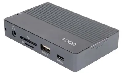Produktbild von TooQ TQE-2242G, SSD-Gehäuse, M.2, PCI Express, SATA, 10 Gbit/s, USB Anschluss, Grau