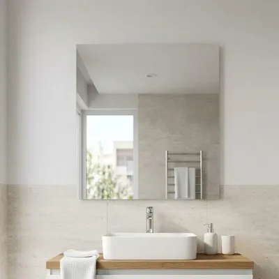 Immagine prodotto di Specchio semplice 100x110 bagno filo lucido moderno