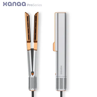 Produktbild von XANAA ProSeries - Air Haarglätter Grau, Air Glätteisen, Ohne Heizplatten, Keine Hitzeschäden, Glätten mit Luft, Haar Styling, Weniger Haarbruch, 1200W