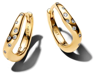 Immagine prodotto di PANDORA ESSENCE Orecchini a cerchio in stile organico con zirconi 264663C01