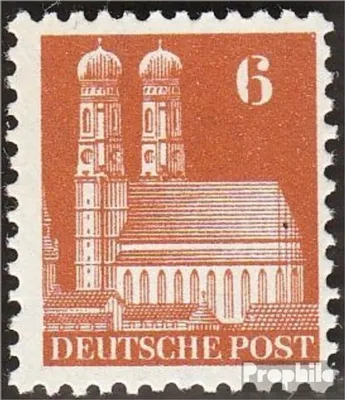 Produktbild von Briefmarken Bizone (Alliierte Besetzung) 1948 Mi 76X F postfrisch Bauten