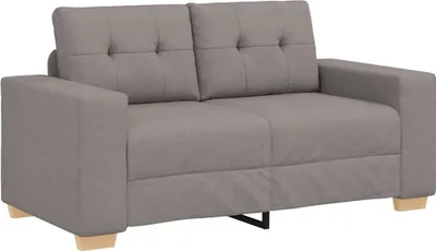 Zdjęcie produktu dla Sofa dwuosobowa, taupe, 160x77x82 cm, tkanina