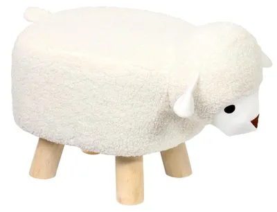 Produktbild von KESPER® Kinderhocker Schaf, 47 x 25 x 25 cm, -es Kiefernholz, stabiler Sitzhocker, Hocker für Kinderzimmer, Tiermotiv, 17450