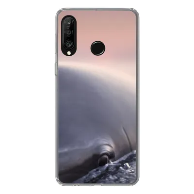 Produktbild von MuchoWow® Handyhülle Schutzhülle Hülle für Huawei P30 Lite Delfin - Wasser - Nahaufnahme Silikon Softcase Handy Hülle - Handyhülle