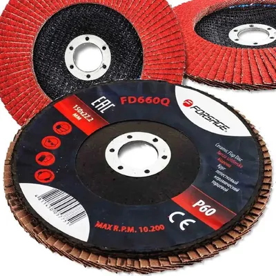 Produktbild von FORSAGE SCHLEIFSCHEIBE für SCHLEIF-Fächerscheibe 150x22,2mm P60