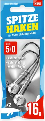 Produktbild von Lieblingsköder spitze Haken 16g #5/0