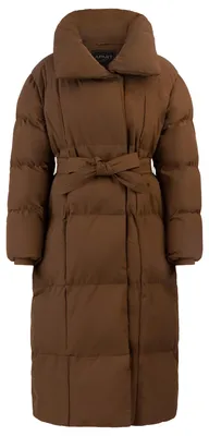 Productafbeelding van APART Fashion, dameswinterjas, lange gevoerde mantel met riem, tot aan de kuitenlang