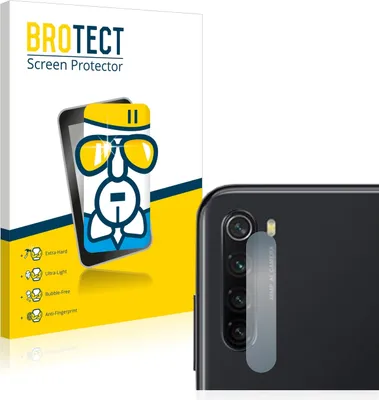 Produktbild von BROTECT Schutzglas für Xiaomi Redmi Note 8 2021 (NUR Kameraschutz) Schutzfolie Panzer Folie Glas Display Schutz klar