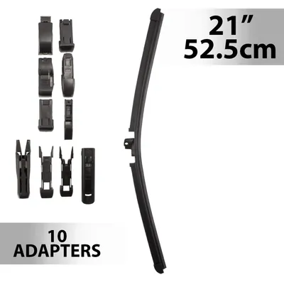 Produktbild von Scheibenwischer, 21 Zoll / 52,5 cm, mit 10 Adaptern