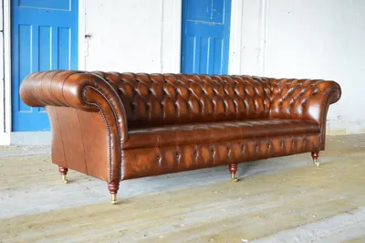 Produktbild von Chesterfield Design Luxus Polster Sofa Couch Sitz Garnitur Leder Textil Neu  y1