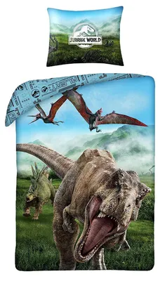 Produktbild von Bettbezugset Jurassic World T-Rex 140 x 200 cm