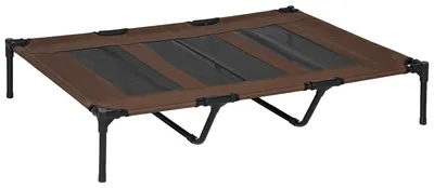 Image de Lit pour chien, matière respirante, 122 x 92 x 23 cm, adapté à différentes tailles, facile à nettoyer, structure robuste