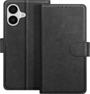 Produktbild von Avizar, Chesterfield Klappetui iPhone 17 mit Kartenfach und Standfunktion, Schwarz