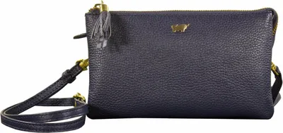 Image de Sac bandoulière HANNA, couleur bleu, pour femmes, en cuir