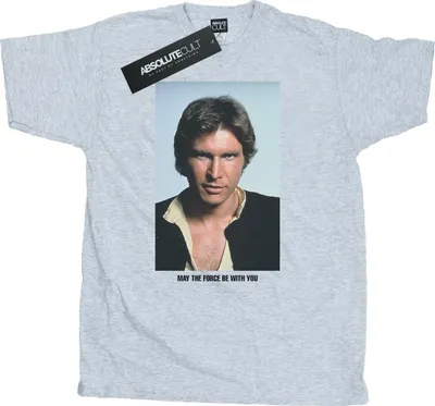 Produktbild von Star Wars - "May The Force" T-Shirt für Herren BI46260 (S) (Grau)