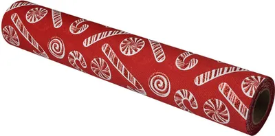 Obrázek produktu pro Clayre & Eef 66037 Běhoun na stůl červený bílý 28x275 cm Vánoční dekorace