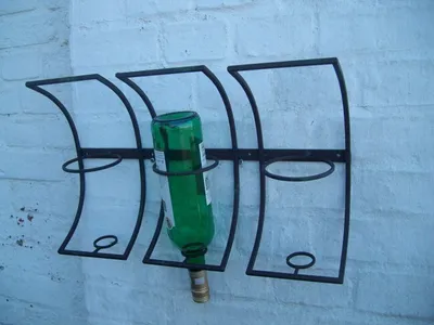 Produktbild von Weinregal Flaschenständer Flaschenhalter für Wand (3er-Set) Eisen 48 cm