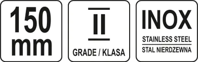 Obrázek produktu pro Pružné ocelové pravítko 150 mm