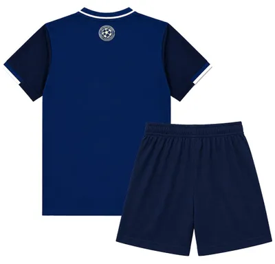 Immagine prodotto di Completo Calcio UEFA Champions League Bambini - Taglie 116 a 164 - Maglia da Calcio - Pantaloncini da Calcio - Merchandise Ufficiale - 100% Poliestere