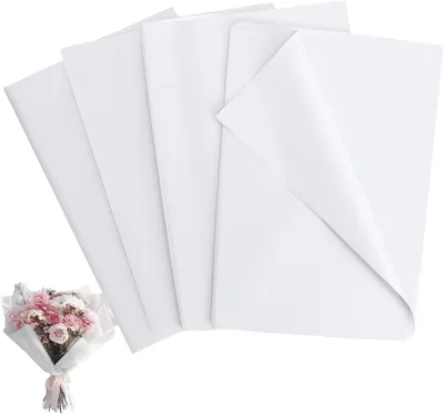 Produktbild von Tissuepapier weiß, 100 Blatt, 50 x 70 cm, für Geschenkverpackung